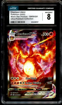 CGC 8 NM-MINT Charizard VMAX SWSH261 FULL ART HOLO PROMO Pokemon Card 157 - Image 2