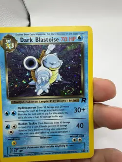 Dark Blastoise 2000 Team Rocket Holo Rare #3/82 Pokemon TCG SWIRL🌀 - Image 3