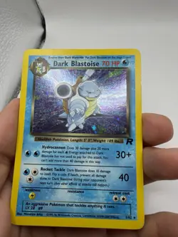 Dark Blastoise 2000 Team Rocket Holo Rare #3/82 Pokemon TCG SWIRL🌀 - Image 4