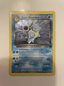 Pokemon TCG: Dark Blastoise 3/82 Holo Rare Team Rocket 1999 WOTC Pokemon Card - Image 1