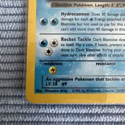 Pokemon TCG Dark Blastoise 3/82 - Team Rocket - LP - Image 4