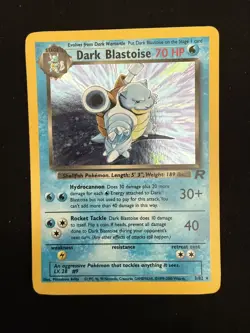 Pokemon TCG- Dark Blastoise 3/82-Team Rocket Holo Rare - LP - Image 1