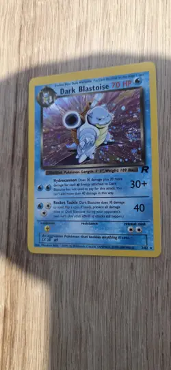 Pokemon TCG Dark Blastoise Holo Card 3/82 Team Rocket Series - Image 2
