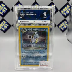 Pokemon TCG Dark Blastoise Holo Card 3/82 Team Rocket Series Ace Grade 9 - Image 1