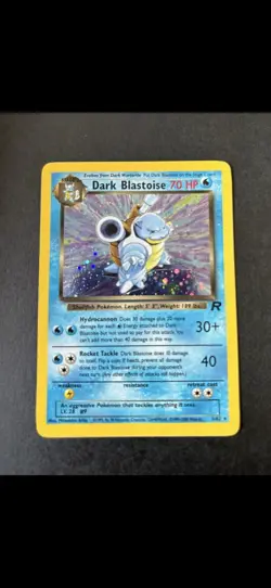 Pokemon TCG Dark Blastoise Holo Card 3/82 Team Rocket Series - Image 1
