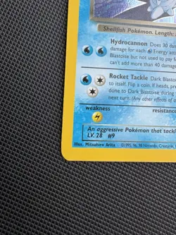 Pokemon TCG Dark Blastoise 3/82 Team Rocket Holo Rare Wizards 1999 English - Image 5