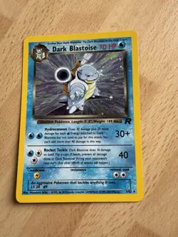 Pokemon TCG Dark Blastoise Holo Rare Card 3/82 Team Rocket Series - Image 1