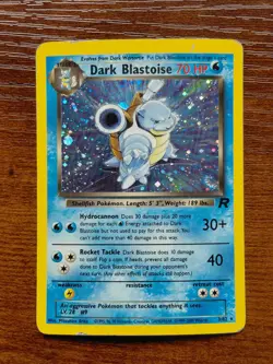 Pokemon TCG Dark Blastoise Holo Card 3/82 Team Rocket Series HP - Image 1