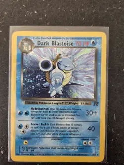 Pokemon TCG Dark Blastoise Holo Card 3/82 Team Rocket Series - Image 1