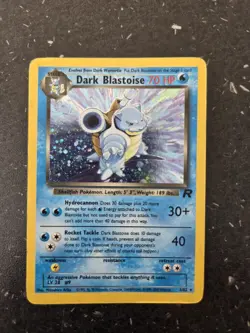 Pokemon TCG Dark Blastoise Holo Card 3/82 Team Rocket Series - Image 2