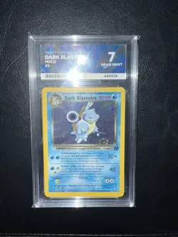 Pokemon Dark Blastoise TCG Team Rocket Holo Card 3/82 Unlimited Rare - Image 1