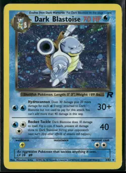 Dark Blastoise 3/82 - Holo Rare - Team Rocket Unlimited Pokemon TCG - Image 1