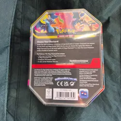 Sealed Pokemon TCG Mega Charizard X EX Tin 4 Booster Packs & Charizard Promo - Image 3