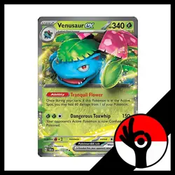 Pokemon TCG: Stellar Crown - 001/142 - Venusaur Ex - Image 1