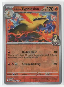 Pokemon Destined Rivals - 034/182 Ethan's Typhlosion Reverse Holo - Image 1