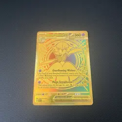 Pokemon Mega Evolutions Mega Gardevoir EX 187/132 Mega Hyper Rare Gold English - Image 1