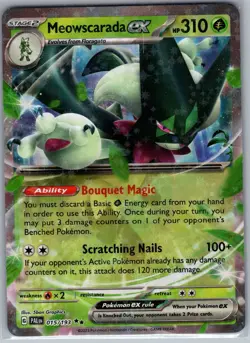 Meowscarada ex 015/193 - Pokemon SV02: Paldea Evolved - Double Rare (NM) - Image 1