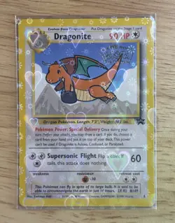 Dragonite 5 Black Star Promo Pokemon Movie WB Stamp - Image 1