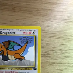Dragonite 5 Black Star Promo Pokemon Movie WB Stamp - Image 4