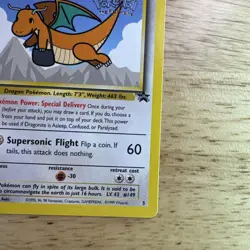 Dragonite 5 Black Star Promo Pokemon Movie WB Stamp - Image 5