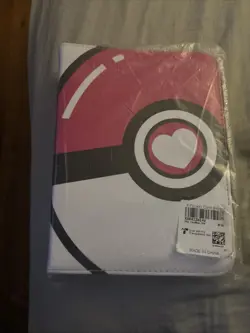 Pokemon Pokeball Binder Pink 400 Card Holder Trading Card Binder 50 Sleeves - Image 1