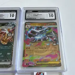 CGC 10 Gem Mint Lot 4 Pokemon Charizard ex/Mega Charizard X/Y ex Holo JP - Image 3