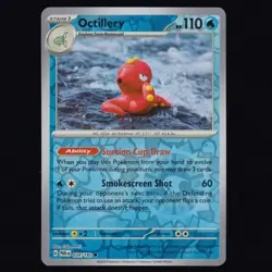 Octillery 034/182 Paradox Rift Yuka Morii Reverse Holo Pokemon TCG NM - Image 1