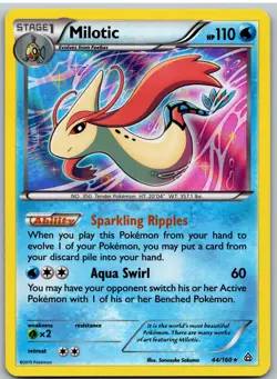 Milotic 44/160 Holo Rare Primal Clash Pokemon - Image 1
