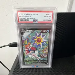 2022 pokemon SWSH Astral Radiance #TG13 FA Starmie V PSA 10 GEM MINT - Image 1