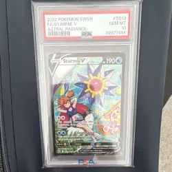 2022 pokemon SWSH Astral Radiance #TG13 FA Starmie V PSA 10 GEM MINT - Image 3