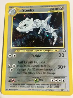 Steelix 15/111 Neo Genesis Holo Rare Near Mint NM Pokemon WOTC Vintage - Image 3