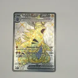 The Pokemon Company Pokemon TCG Tyranitar ex 211/197 SV03 Full Art Holo - Image 1