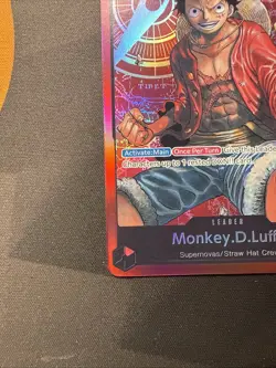 Monkey D Luffy ST01-001 2022 Foil Leader One Piece Card Game/Post - Image 2