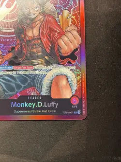 Monkey D Luffy ST01-001 2022 Foil Leader One Piece Card Game/Post - Image 3
