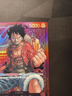 Monkey D Luffy ST01-001 2022 Foil Leader One Piece Card Game/Post - Image 4