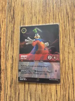 Disney Lorcana Ursulas Return Goofy Super Goof Enchanted Card 214/204 - Image 1