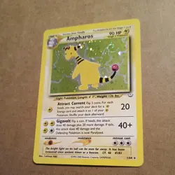 Pokemon TCG Ampharos 1/64 Neo Revelation Holo Rare LP Swirl - Image 3
