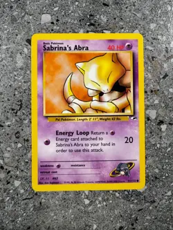 Pokemon TCG Cards Sabrina's Abra 91/132 Gym Heroes NM - Image 1