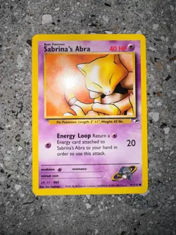 Pokemon TCG Cards Sabrina's Abra 91/132 Gym Heroes NM - Image 3