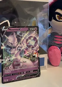 Pokemon TCG Mewtwo V 030/078 Prize Pack Series Stamped Play! Promo Card 🔥 - Image 1