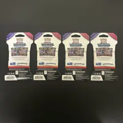 Pokemon TCG: Temperal Forces Sleeved Booster Art Set 4x New Factory Sealed - Image 2