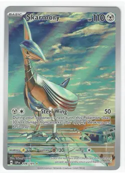 Surging Sparks SKARMORY Illustration Rare Holo 209/191 - Image 1