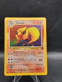 Wizards of the Coast Flareon Jungle 3/64 Rare Unlimited 70 HP Pokemon Holo - Image 1