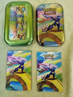 Pokemon Pokemon TCG: Vibrant Paldea EMPTY Mini Tin - Goomy & Ceruledge - Image 1
