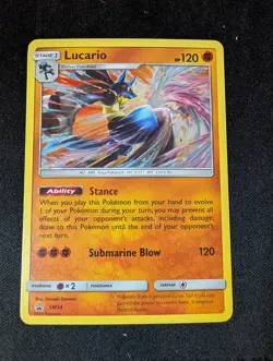 Pokemon SM Promos #SM54 Lucario HOLO NM - Image 1