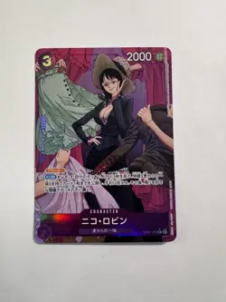 Nico Robin Alt Art EB02-036 R Anime 25th Collection ONE PIECE Card Japanese NM - Image 1