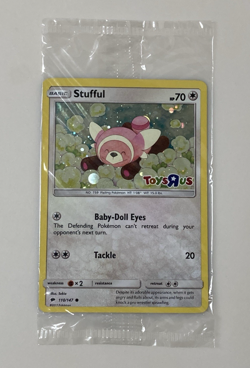 Pokemon Stufful Foil Card #110/147 Toys R Us 2017 Promo Not Played Cello Sealed - Image 1