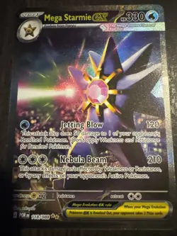Pokemon TCG - Mega Starmie ex 118/088 Special Illustration Rare Perfect Order NM - Image 1