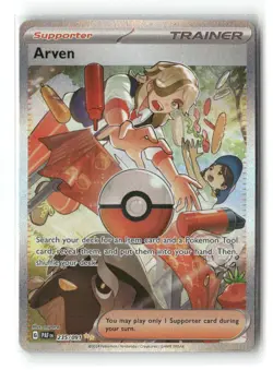 Arven 235/091 Special Illustration Rare Paldean Fates Pokemon Holo NM - Image 1
