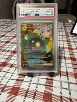 Pokemon 2025 JTG En-Journey Together #188 Iono’s Bellibolt PSA 10 - Image 1